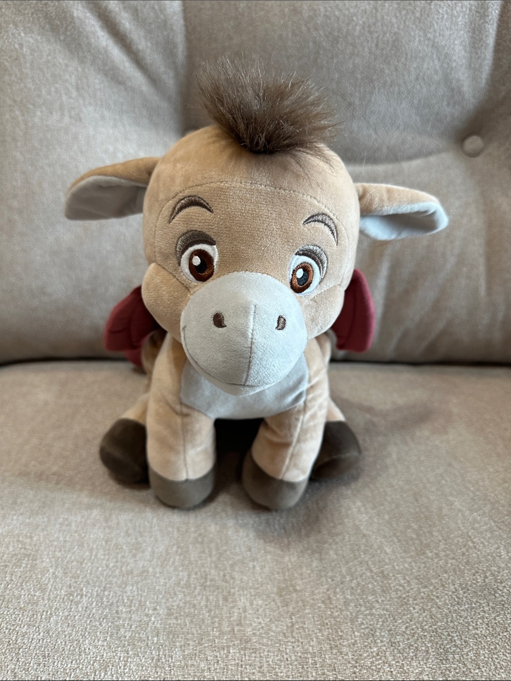 Plush Shrek Donkey Baby Stuffed Animal - Beige and Brown Soft Toy